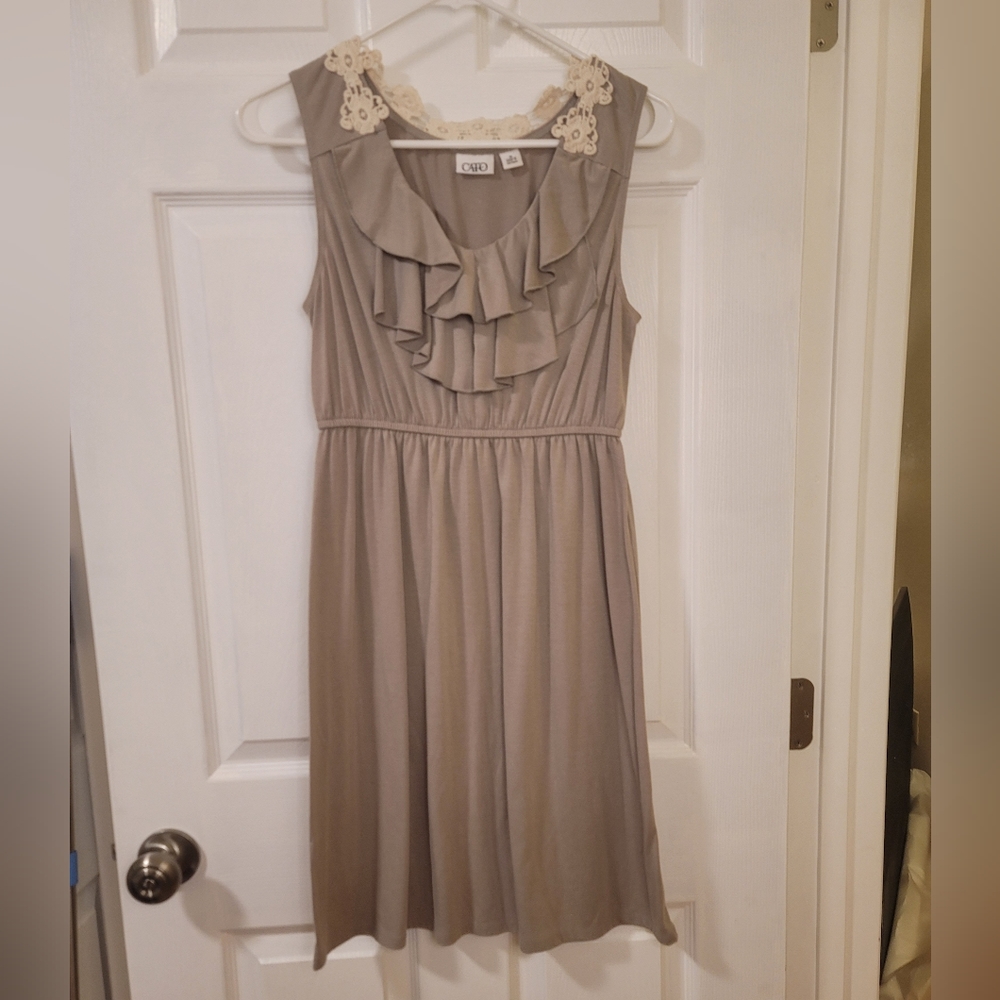 Ruffle and lace dress